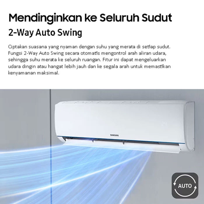 Samsung AC Wall Mounted Split Standard 1 PK - AR09BGHQASINSE